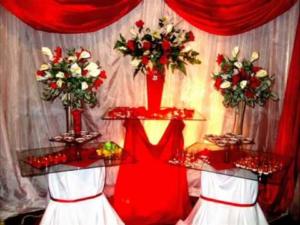 decoração de casamento com TNT