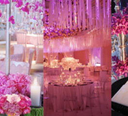 Ideias impressionantes de decoração de casamento rosa